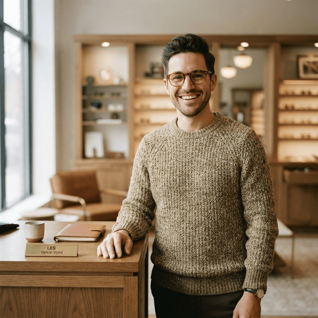 Les, patient care coordinator at Glance Glasses